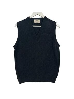 Lord Jeff Men’s 100% Virgin Australian Wool Grey Vest Size M
